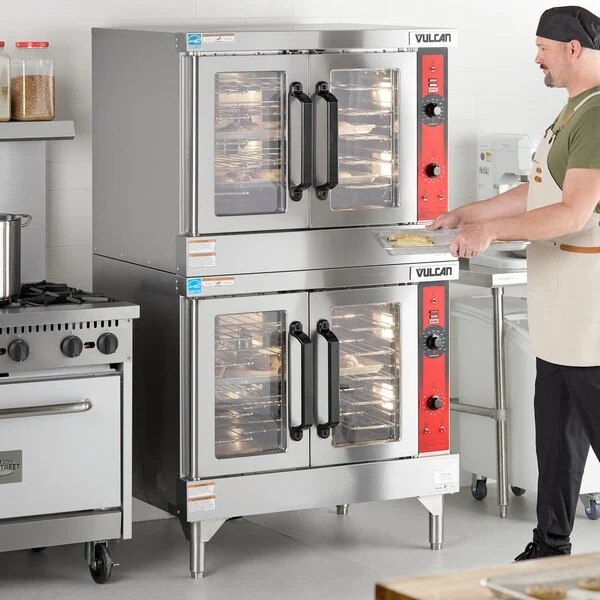Vulcan VC44GD Double Deck Natural Gas Convection Oven - Brand New