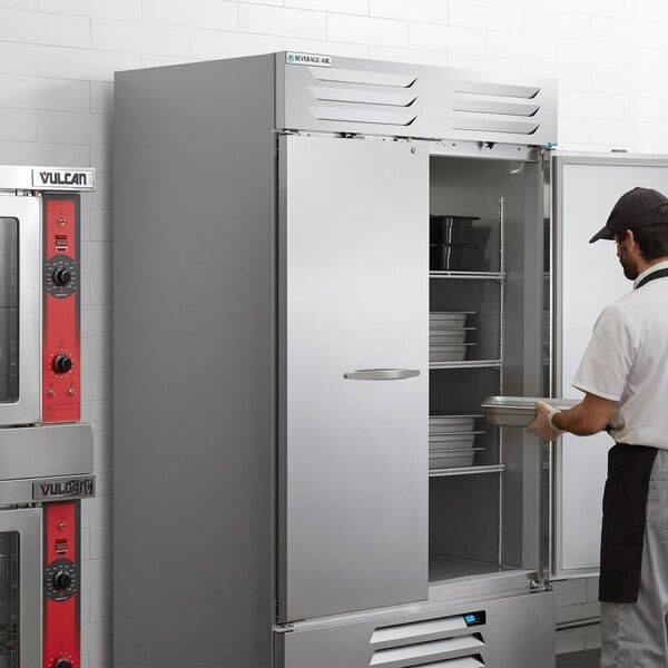 Beverage-Air RB44HC-1S 47" Two Section Reach-In Refrigerator  44 cu. ft. - Brand New