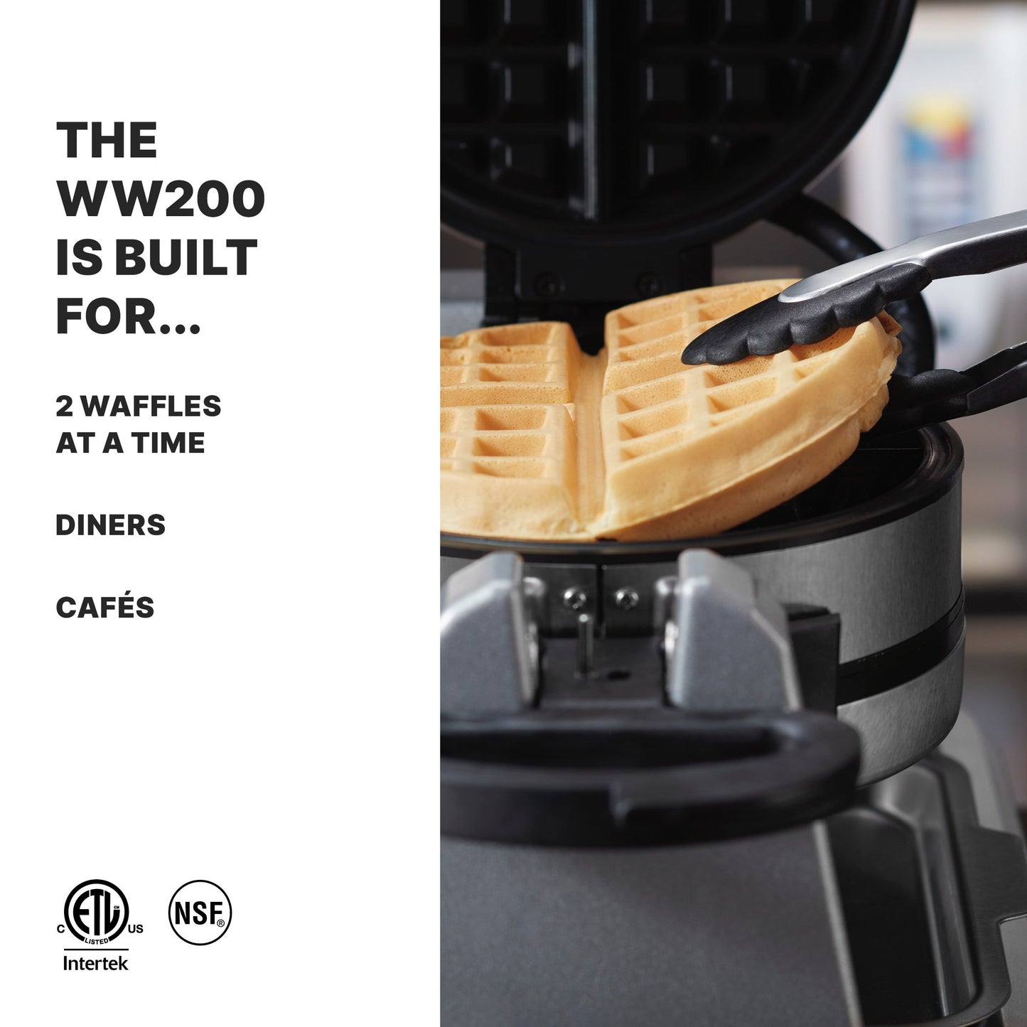 Waring WW200 Double Belgian Waffle  Baker - Brand New