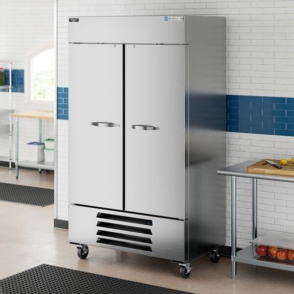 Beverage-Air RB44HC-1S 47" Two Section Reach-In Refrigerator  44 cu. ft. - Brand New